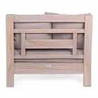 Homemotion - Nusadua Classic Design fauteuil voor buiten in teakhout Viadurini