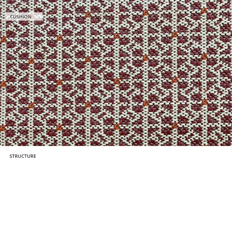 Metalen buitenfauteuil met luxe kussen Made in Italy - Karol Viadurini