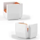 Buitenfauteuil in polyethyleen met kussen Made in Italy - Chiabotto Viadurini