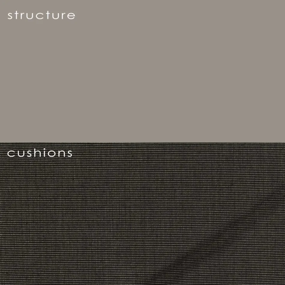 Buitenfauteuil in polyethyleen met kussen Made in Italy - Freccia Viadurini