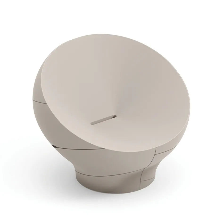 Polyethyleen buitenfauteuil verkrijgbaar in diverse kleuren - Handdoek Viadurini