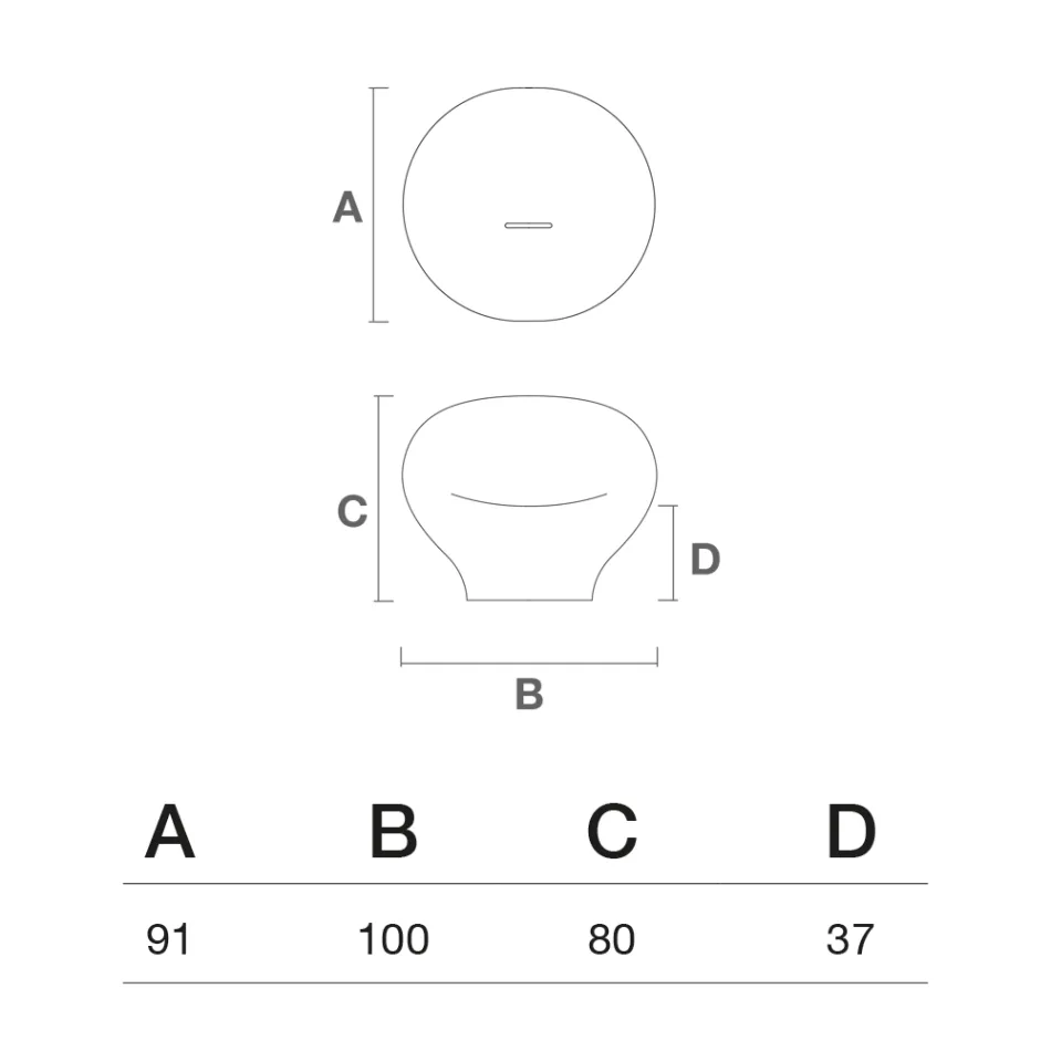 Buitenfauteuil van polyethyleen, verkrijgbaar in diverse kleuren - inclusief handdoek Viadurini