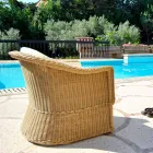 Outdoor Polyethyleen fauteuil met de hand geweven Naomi Viadurini