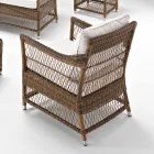 Outdoor fauteuil in handgeweven polyrotan - Gigi Viadurini