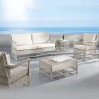 Outdoor fauteuil in handgeweven polyrotan - Gigi Viadurini