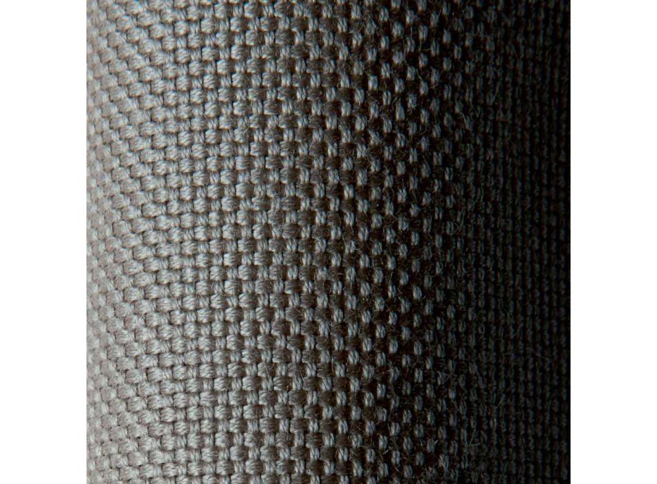 Moderne buitenfauteuil van geverfd metaal en stof Made in Italy - Olma Viadurini