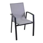 Fauteuil van aluminium en textilene voor buiten - Kaart Viadurini