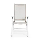 Liggende buitenfauteuil met aluminium structuur, Homemotion - Ursula Viadurini