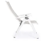 Liggende buitenfauteuil met aluminium structuur, Homemotion - Ursula Viadurini