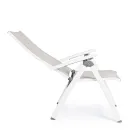 Liggende buitenfauteuil met aluminium structuur, Homemotion - Ursula Viadurini
