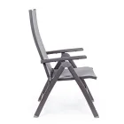 Liggende buitenfauteuil met aluminium structuur, Homemotion - Ursula Viadurini