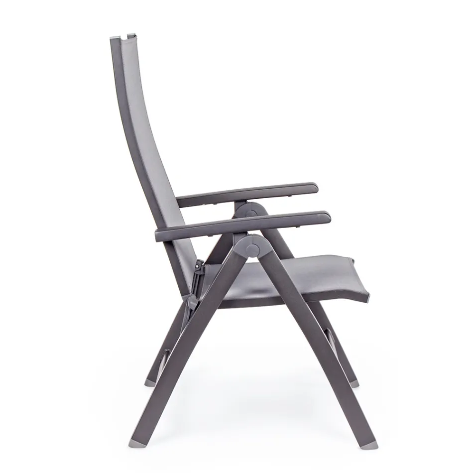 Liggende buitenfauteuil met aluminium structuur, Homemotion - Ursula Viadurini