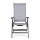 Liggende buitenfauteuil met aluminium structuur, Homemotion - Ursula Viadurini