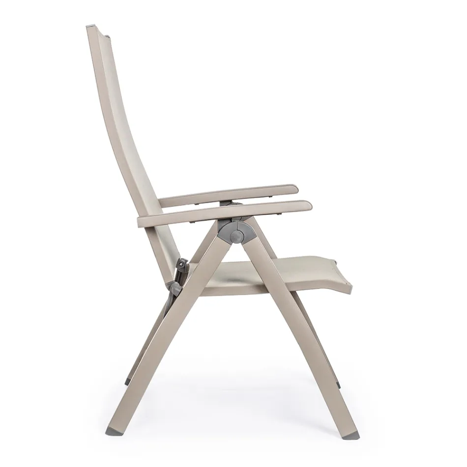 Liggende buitenfauteuil met aluminium structuur, Homemotion - Ursula Viadurini