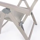 Liggende buitenfauteuil met aluminium structuur, Homemotion - Ursula Viadurini