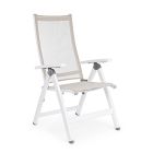 Homemotion ligstoel voor buiten met aluminium structuur - Ursula Viadurini