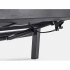 Liggende buitenfauteuil in stof en aluminium, 2 stuks - Nathy Viadurini