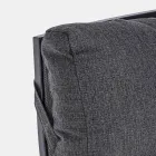 Liggende buitenfauteuil in stof en aluminium, 2 stuks - Nathy Viadurini