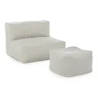 Buitenfauteuil bekleed met verwijderbare stof, Homemotion - Lydia Viadurini