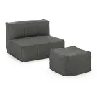 Buitenfauteuil bekleed met verwijderbare stof, Homemotion - Lydia Viadurini