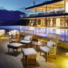 Varaschin Emma gestoffeerd buiten fauteuil van modern design Viadurini