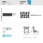 Varaschin Emma gestoffeerd buiten fauteuil van modern design Viadurini