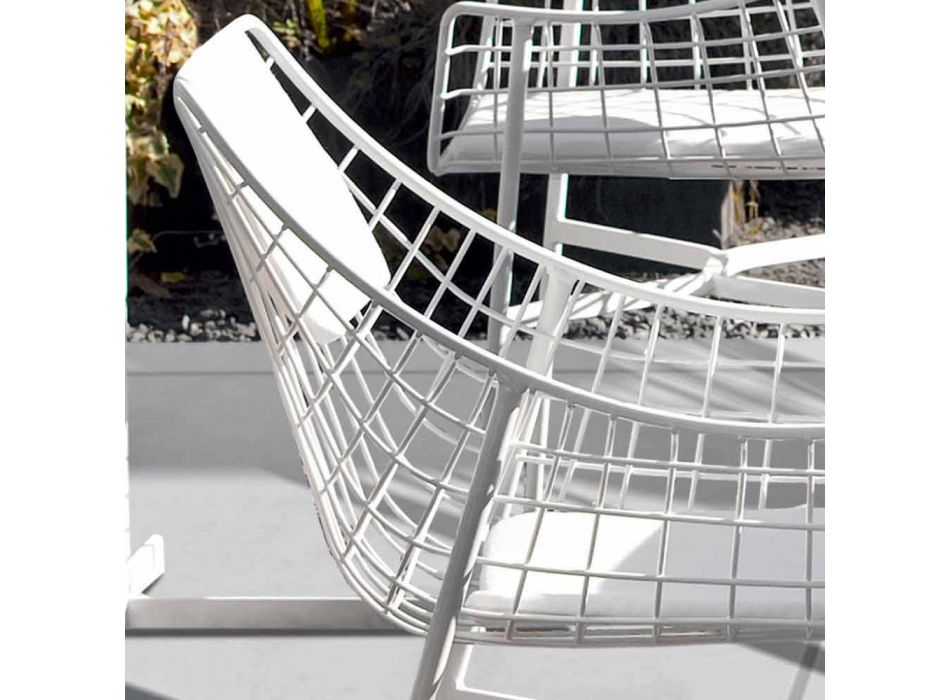 Varaschin Outdoor zomerfauteuil Design set in wit staal Viadurini