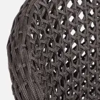 Tuinfauteuil met teakhouten poten en stoffen zitting, Homemotion - Chantall Viadurini