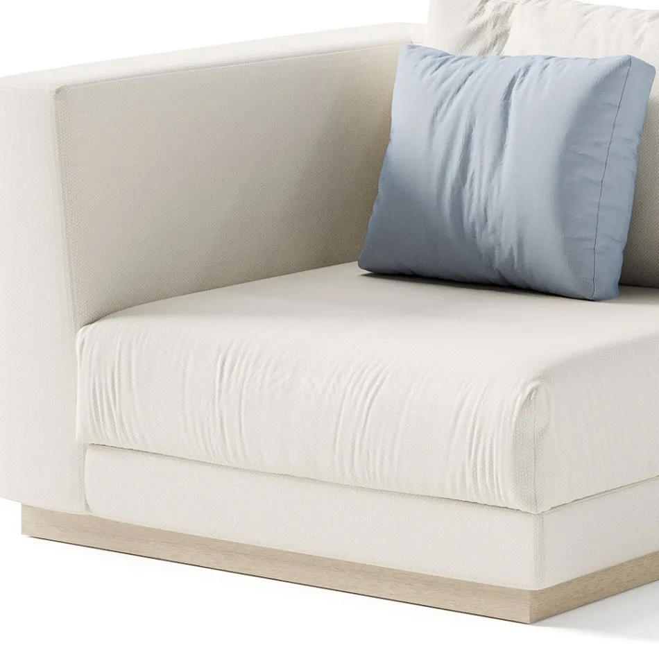 Tuinfauteuil met rechtse hoekstructuur Made in Italy - Rubik Viadurini