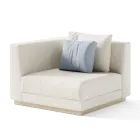 Tuinfauteuil met rechtse hoekstructuur Made in Italy - Rubik Viadurini