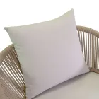 Tuinstoel met aluminium frame en touwen met kussens - Tent Viadurini