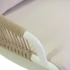 Tuinstoel met aluminium frame en touwen met kussens - Tent Viadurini