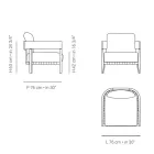 Tuinstoel met teakhouten frame gemaakt in Italië - Briga Viadurini