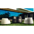 Modern design tuinzetel Roulette Vondom in polyethyleen Viadurini