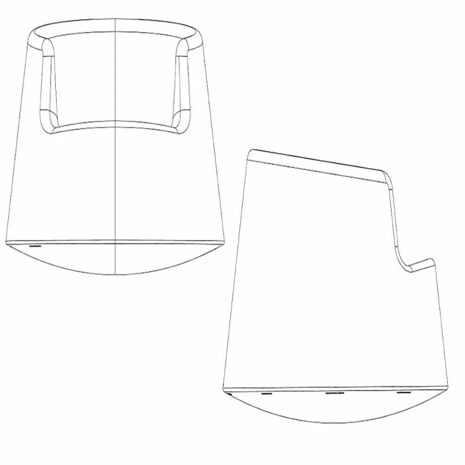 Modern design tuinzetel Roulette Vondom in polyethyleen Viadurini