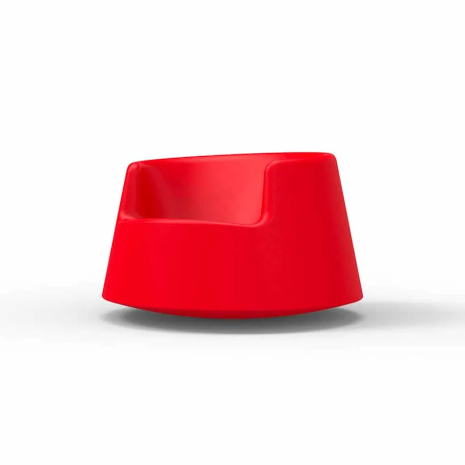 Modern design tuinzetel Roulette Vondom in polyethyleen Viadurini