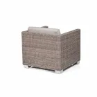 Fauteuil met de hand geweven tuinontwerp Elsa Viadurini