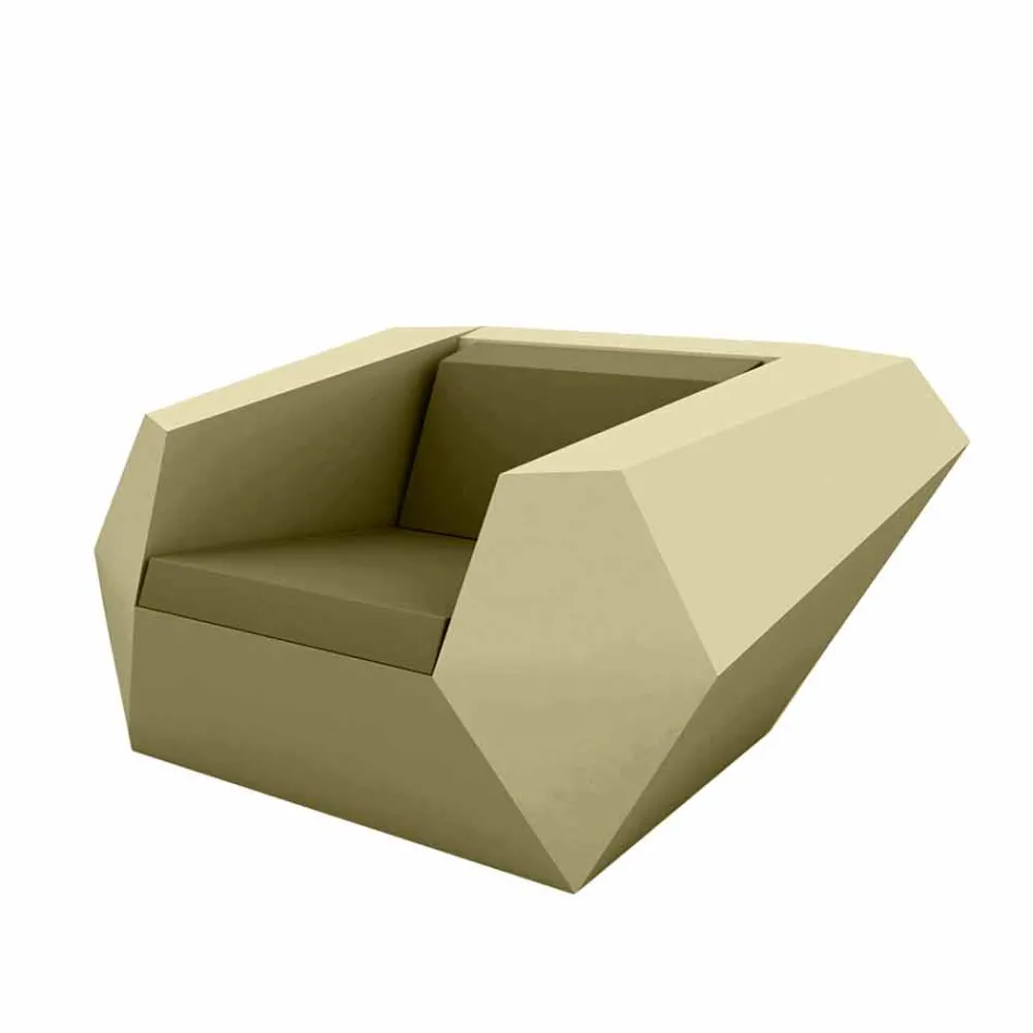 Faz tuinzetel van Vondom modern design in polyethyleen Viadurini