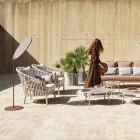 Aluminium tuinfauteuil Made in Italy - Emmacross door Varaschin Viadurini