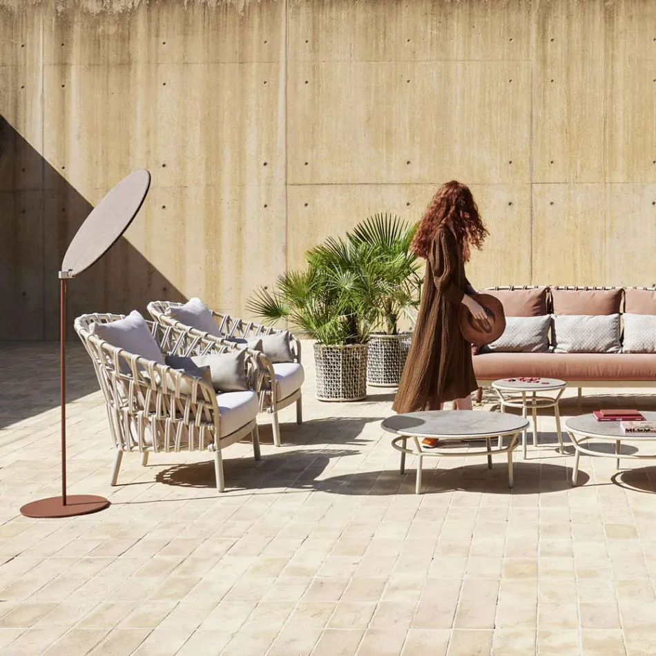 Aluminium tuinfauteuil Made in Italy - Emmacross door Varaschin Viadurini