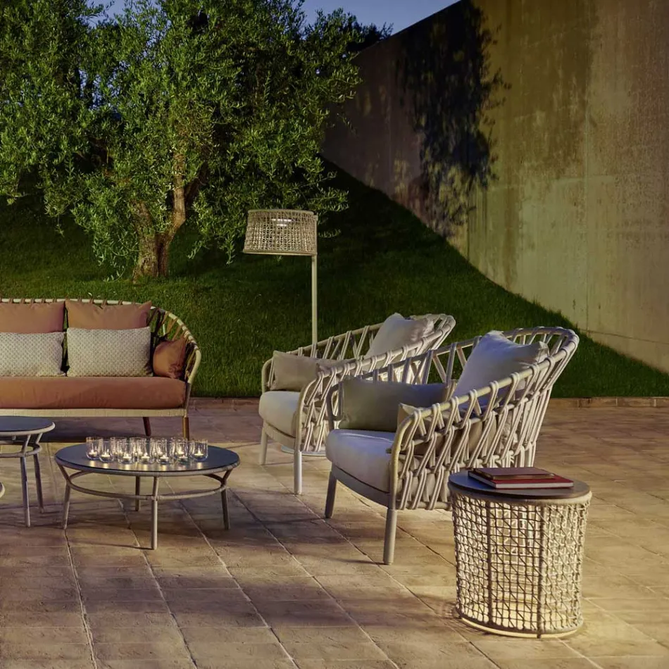 Aluminium tuinfauteuil Made in Italy - Emmacross door Varaschin Viadurini