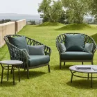 Aluminium tuinfauteuil Made in Italy - Emmacross door Varaschin Viadurini