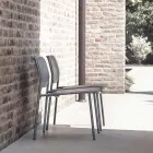 Tuinfauteuil in gelakt metaal Made in Italy 2 stuks - Synergy Viadurini