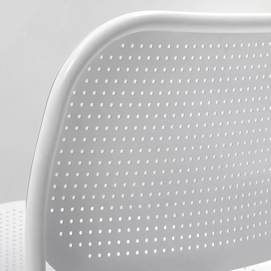 Tuinfauteuil in gelakt metaal Made in Italy 2 stuks - Synergy Viadurini