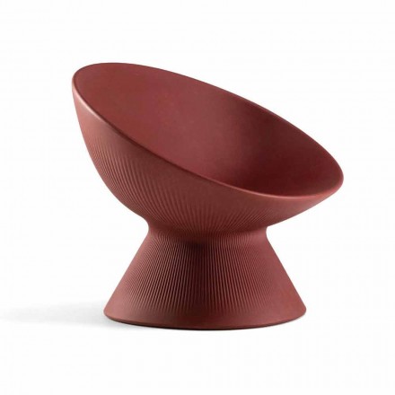 Tuinfauteuil in modern gekleurd polyethyleen Made in Italy - Desmond Viadurini