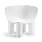 Tuinfauteuil in polyethyleen en stof gemaakt in Italië - Freccia Viadurini