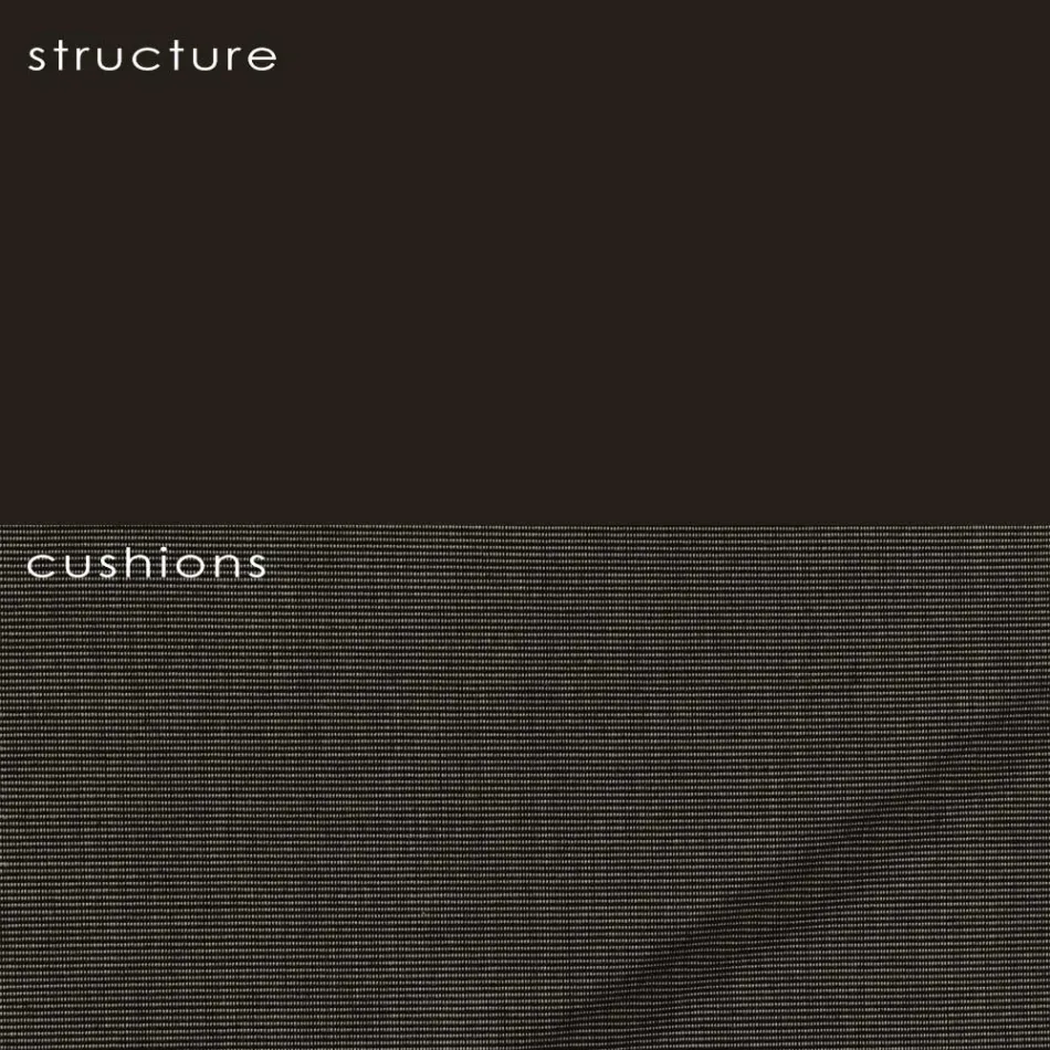 Tuinfauteuil in polyethyleen en stof gemaakt in Italië - Freccia Viadurini