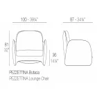 Pezzettina by Vondom tuinstoel in polyethyleen, design Viadurini