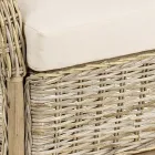 Tuinfauteuil van natuurlijk rotan voor buiten met kussens - Supreme Viadurini