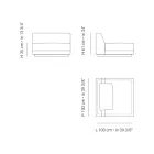 Stoffen tuinfauteuil Made in Italy - Rubik Viadurini